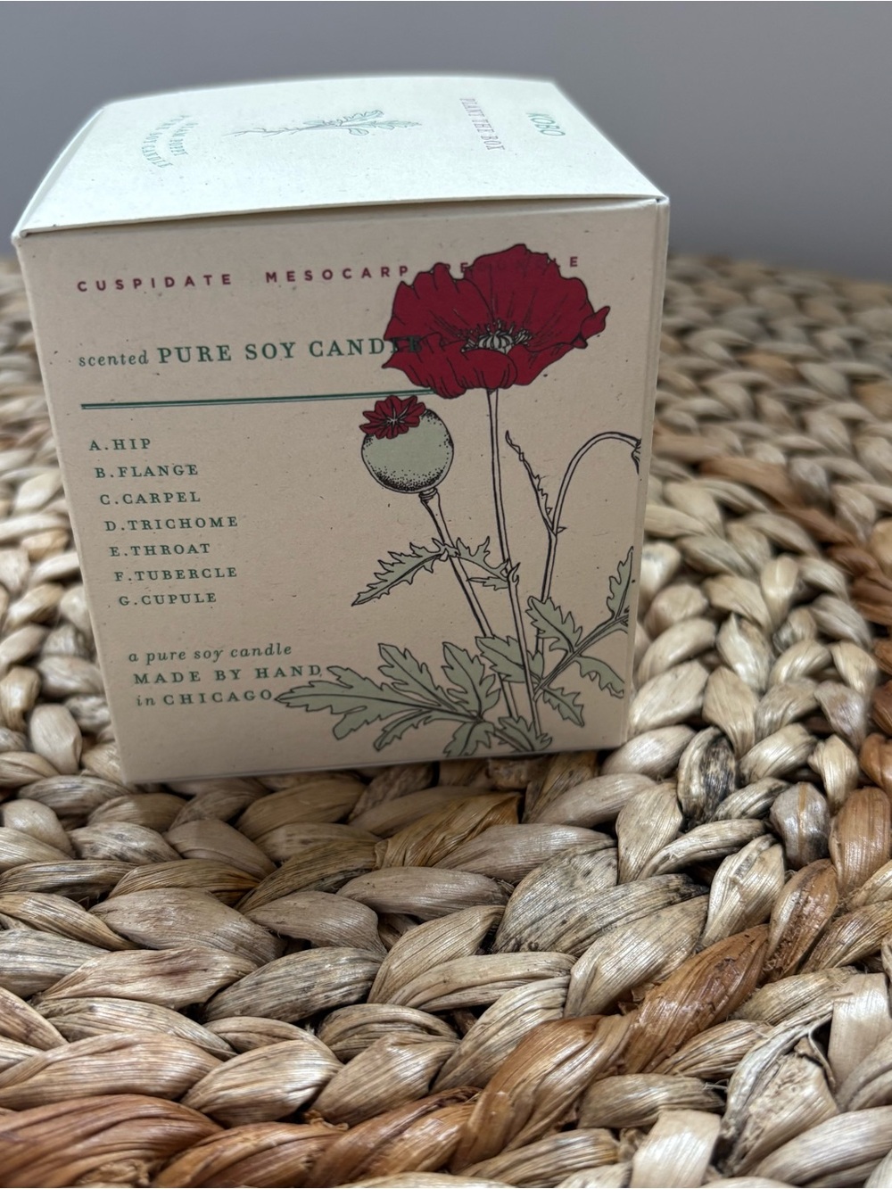 Kobo Siam Poppy Soy Candle Plantable Box - Picture 4 of 15